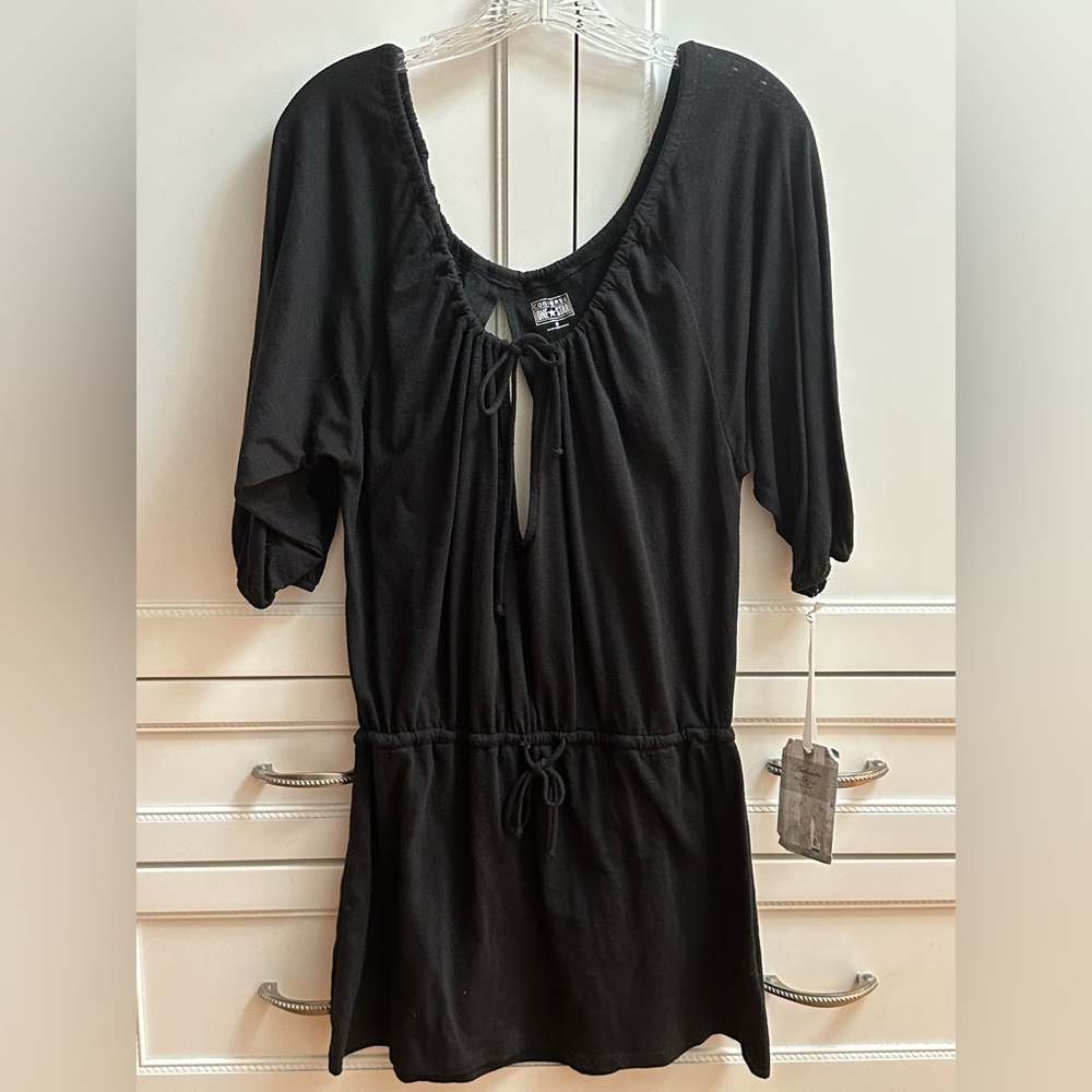 Converse 1 Star Black Small Bathing Suit Cover-Up NWT